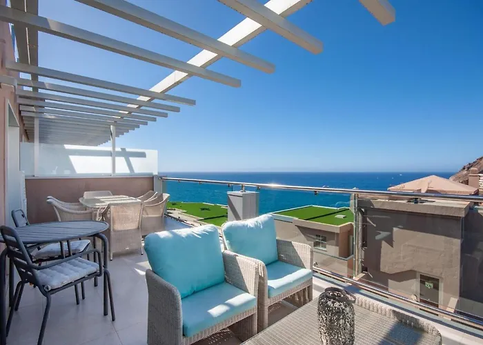 דירה Luxury Penthouse, Panoramic Sea View Mogán